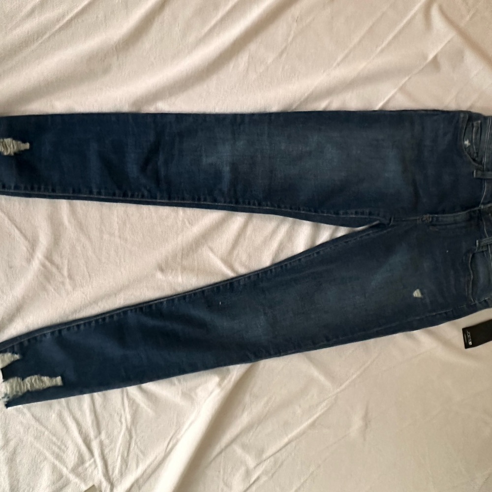 Joe's Jeans Midnight Blue Distressed Skinny Jeans - Picture 1 of 4